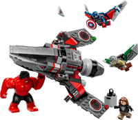 LEGO MARVEL 76292 Battaglia Captain America vs. Hulk Rosso