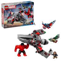 LEGO MARVEL 76292 Battaglia Captain America vs. Hulk Rosso