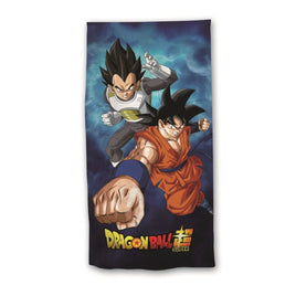 DRAGON BALL S - Goku e Vegeta - Telo mare 100% cotone - 70x140 cm