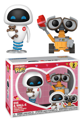 VALENTINES - Pocket Pop 2 Pack- Wall-E & Eve