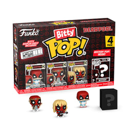 FUNKO DEADPOOL  - Bitty Pop 4 Pack 2.5cm - Sleepover