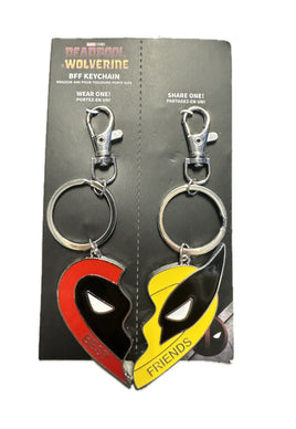 DEADPOOL vs WOLVERINE - Duo Set Metal BFF Keychains