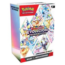 Pokémon Evoluzioni Prismatiche Bundle da 6 Buste – Ita MARZO 2025