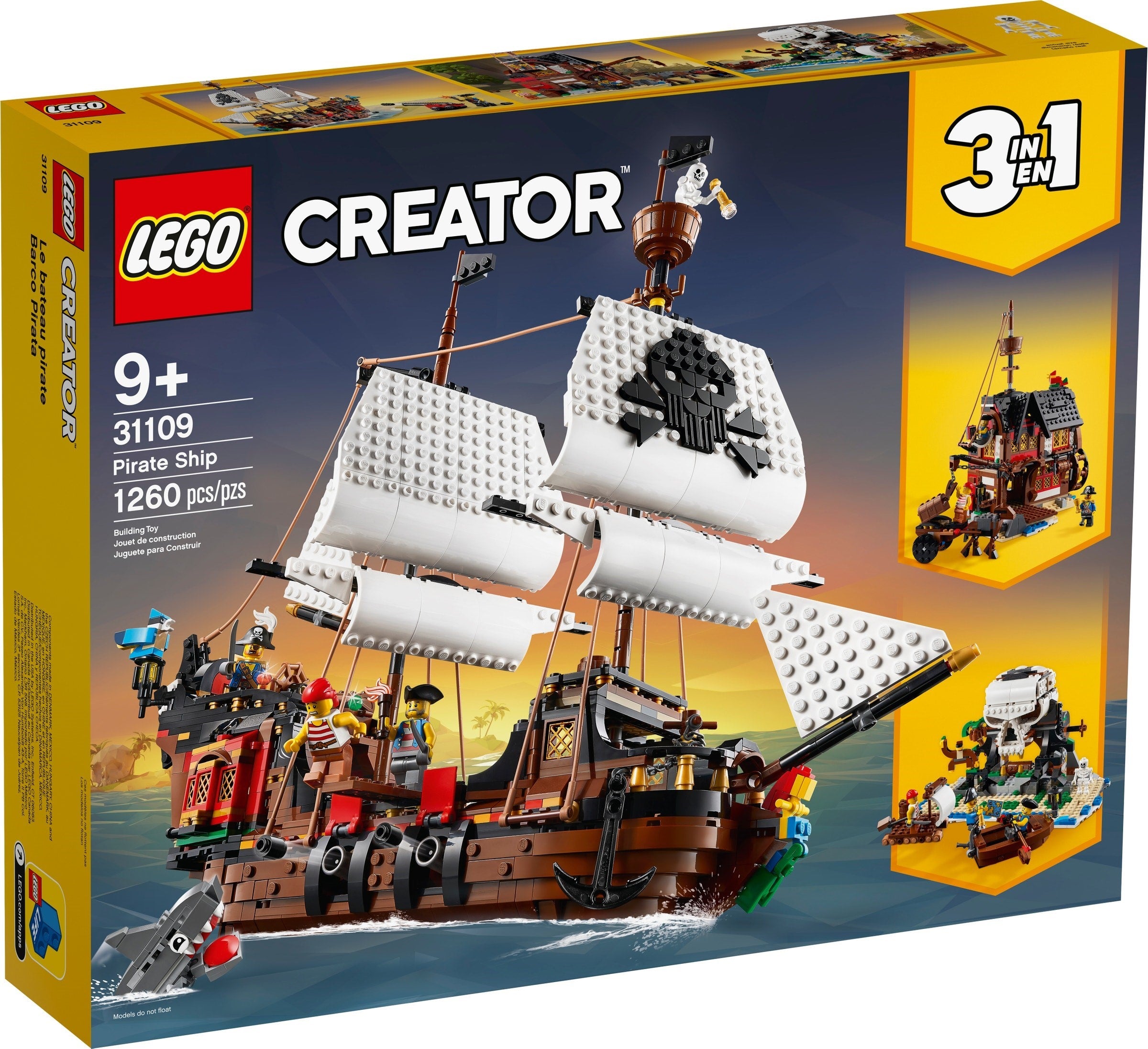 LEGO CREATOR 3 in 1 GALEONI DEI PIRATI 31109