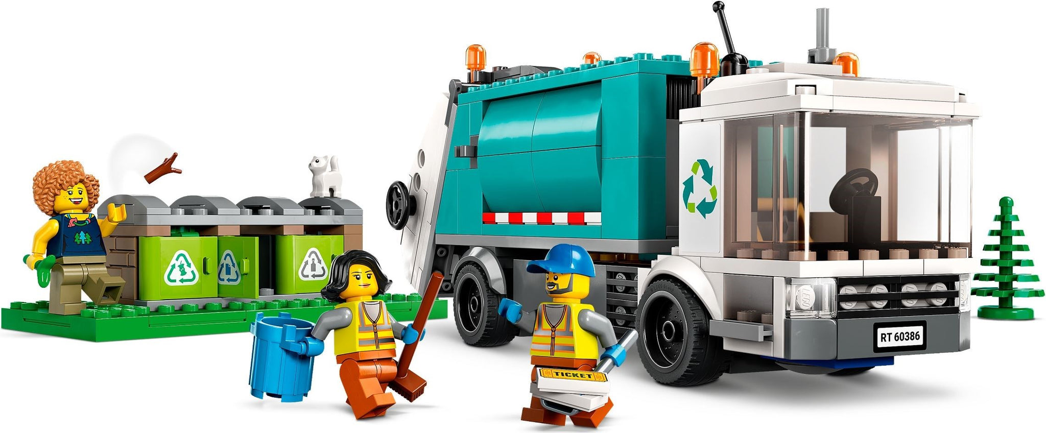 LEGO CITY 60386 Camion per il riciclaggio dei rifiuti